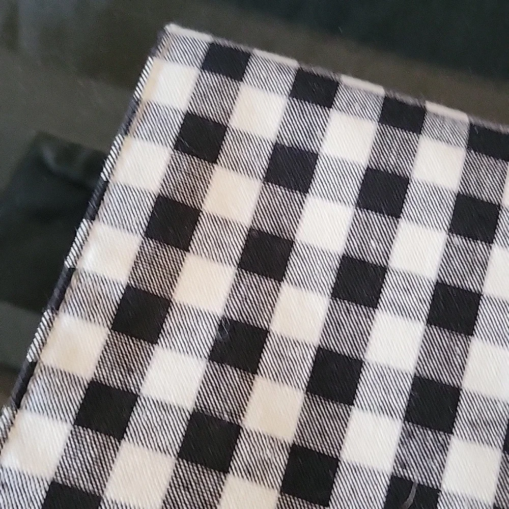 Halloween 100% Cotton Table Runner Checker White Witch Gnome Faux Fur Beard Long